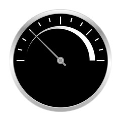 Speedometer scale medium icon black and white