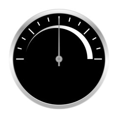 Speedometer scale icon black and white