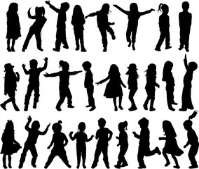 Children silhouettes