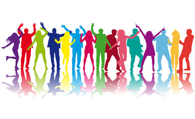 Dancing silhouettes