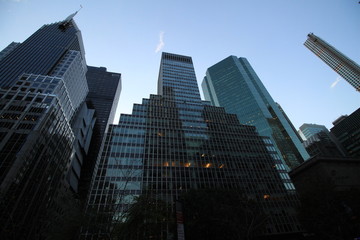 Fototapeta premium New York City, Wolkenkratzer in der Park Avenue in Midtown Manhattan