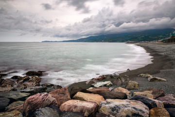 Pebble Beach in Odawara, Kanagawa, Japan