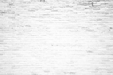 Fototapety  Biały grunge ceglany mur tekstura tło