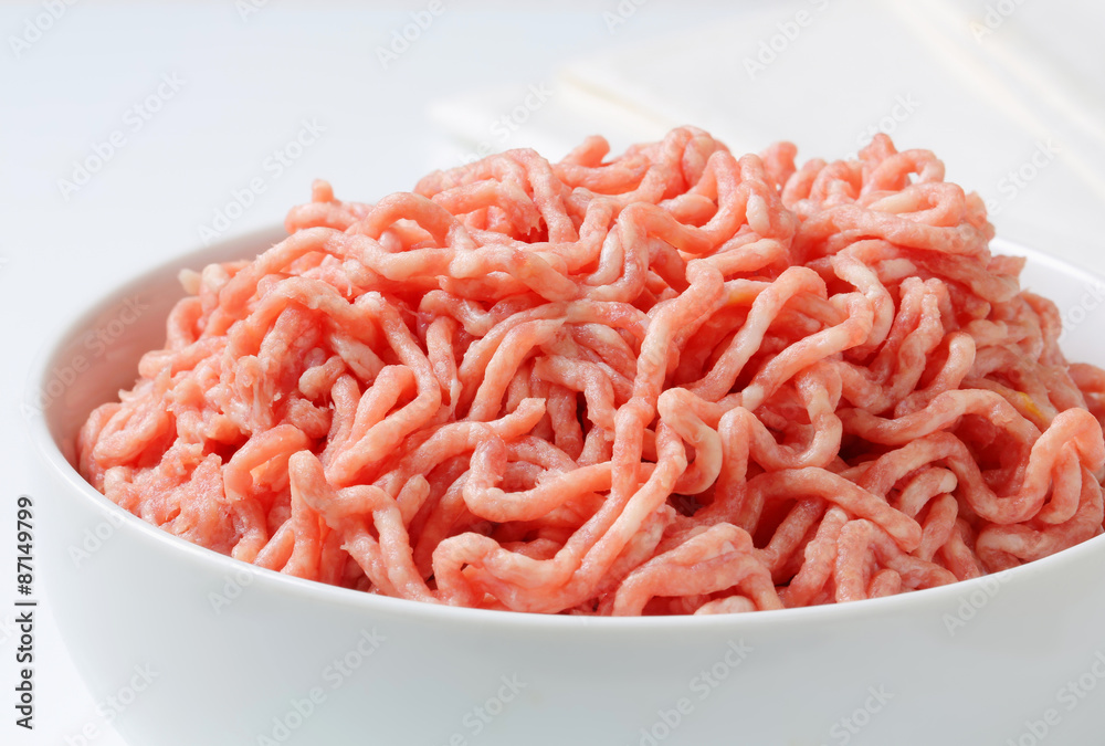 Poster Raw minced pork