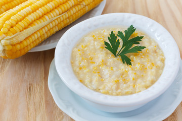Brazilian corn soup canjiquinha