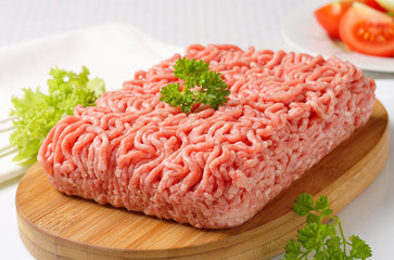 Raw ground pork