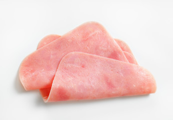 Thin slices of ham