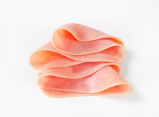 Thin slices of ham