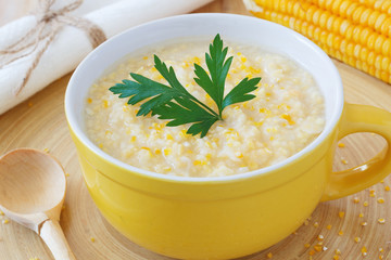 Brazilian corn soup canjiquinha