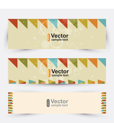 Vector set party banners