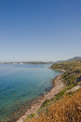 Bosa, Küste, Küstenstrasse, Alghero, Mittelmeer, Mittelmeerküste, Korallenküste, Wassersport, Insel, Sardinien, Sommer, Italien