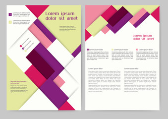 Abstract colored brochure