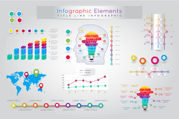 Infographic Elements and Communication Concept. Infographic Elem