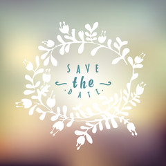 Abstract Background with typographical quote 