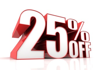 twenty five percent off sale