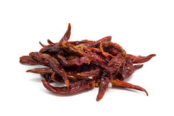 Fototapeta premium Dried chili isolated on white background