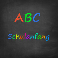 Obraz premium Schulanfang