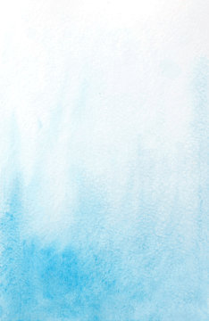 Abstract Watercolor Light Blue Background. Vector Illustration