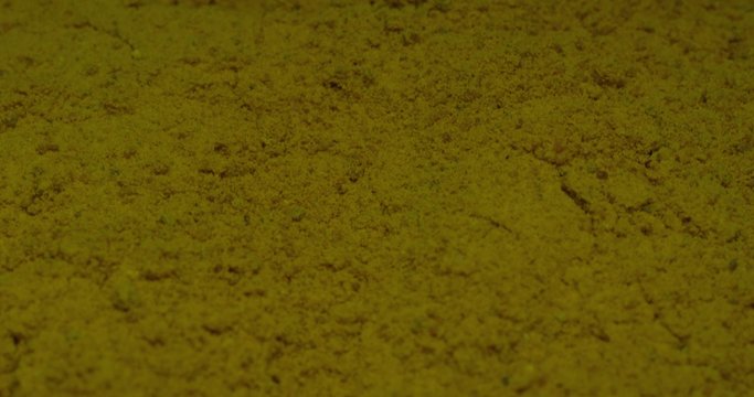 Spices cumin, paprika, turmeric, cinnamon. Macro.