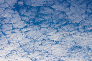 White clouds on a blue sky