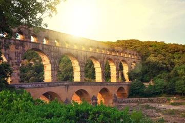 Cercles muraux Pont du Gard Pont du Gard, Nimes, Provence, France