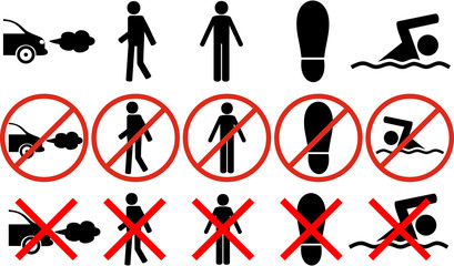 prohibition signs and symbols