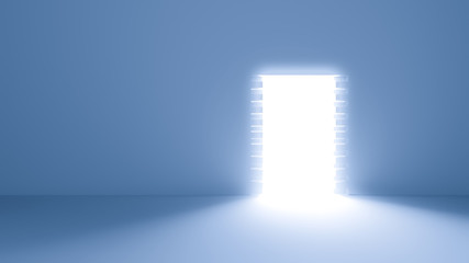 wall with light gateway