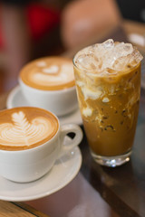 Ice coffee late