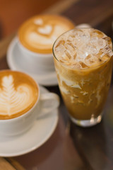 Ice coffee late