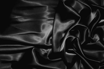 Obraz premium texture of a black silk