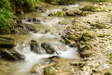 Kleiner Fluss in Limone am Gardasee