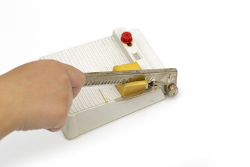 cutter on the white background