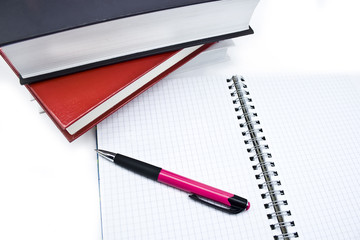 Pens and books
