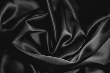 texture of a black silk