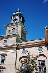Cathedral of Gothenburg under blue sky