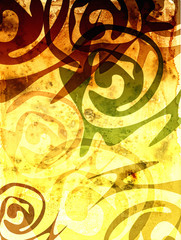 Background with ethnic patterns