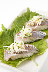 鯵の握り寿司