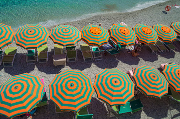 Monterosso al Mare Beach , famous Cinque Terre
