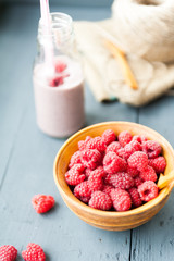 Raspberry milkshake