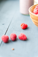 Raspberry milkshake