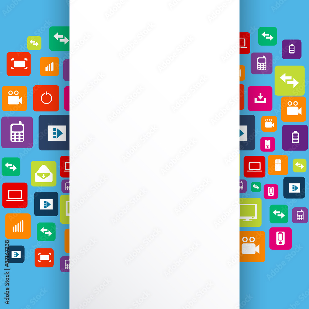 Fototapete abstract creative concept vector empty speech bubbles. for web