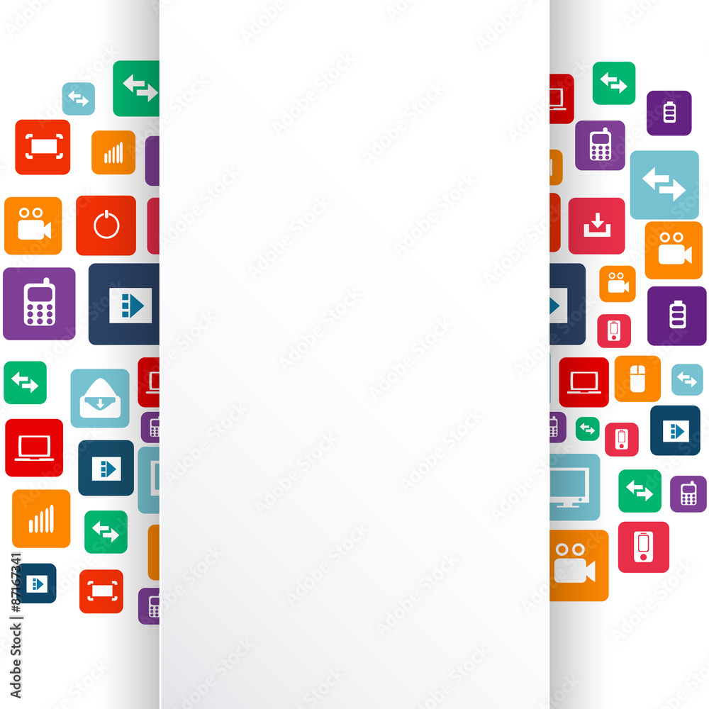 Fototapete abstract creative concept vector empty speech bubbles. for web