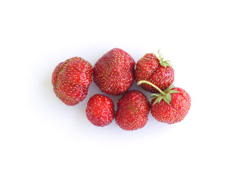 Strawberry on a white background.