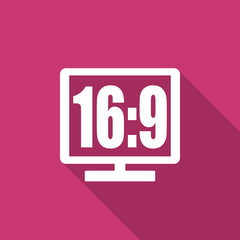 16 9 display flat design modern icon