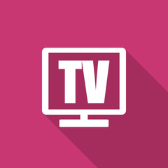 tv flat design modern icon