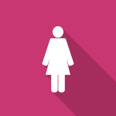 female flat design modern icon