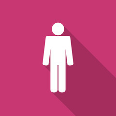 male flat design modern icon