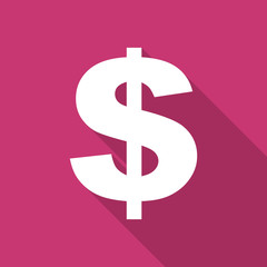 dollar flat design modern icon