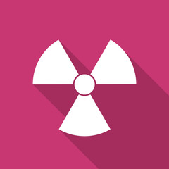radiation flat design modern icon