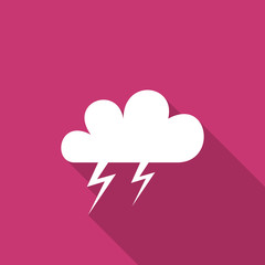 storm flat design modern icon
